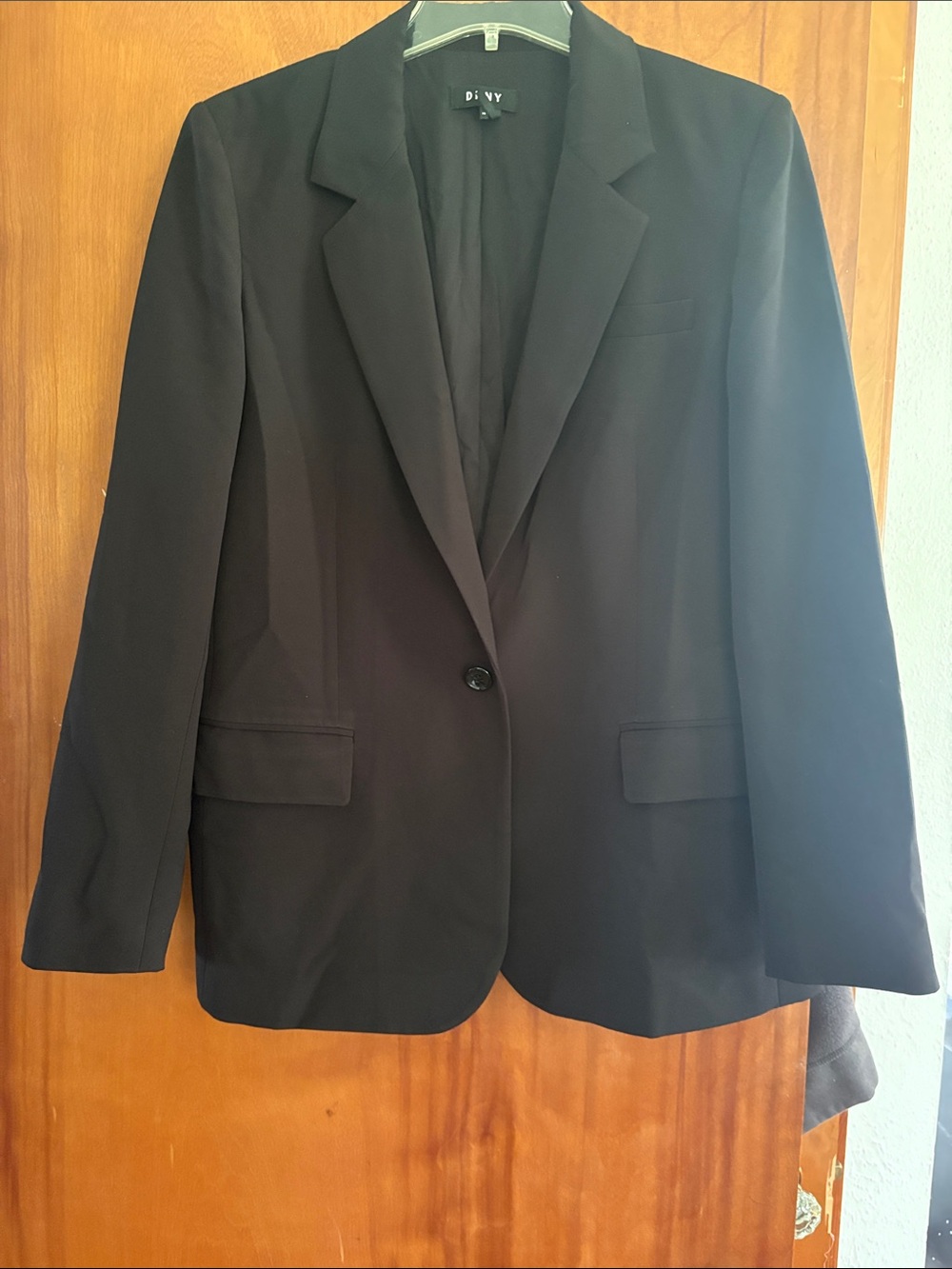 DKNY Black Women's Single-Button Blazer